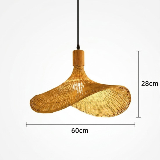 Straw Chandelier Large